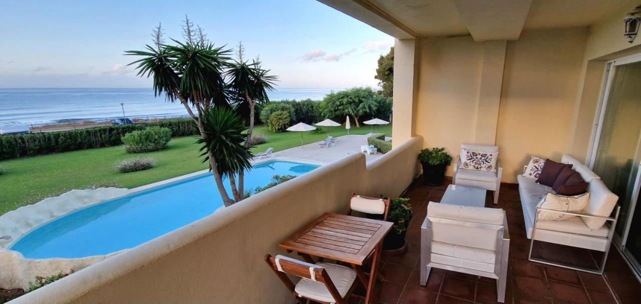 Beachfront Neptuno I, Complex,Views,Pool,Garden, Elviria Marbella Exterior foto